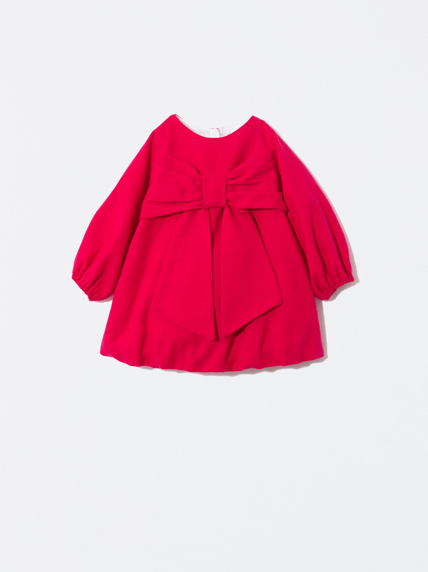 Vestido rosa com laço