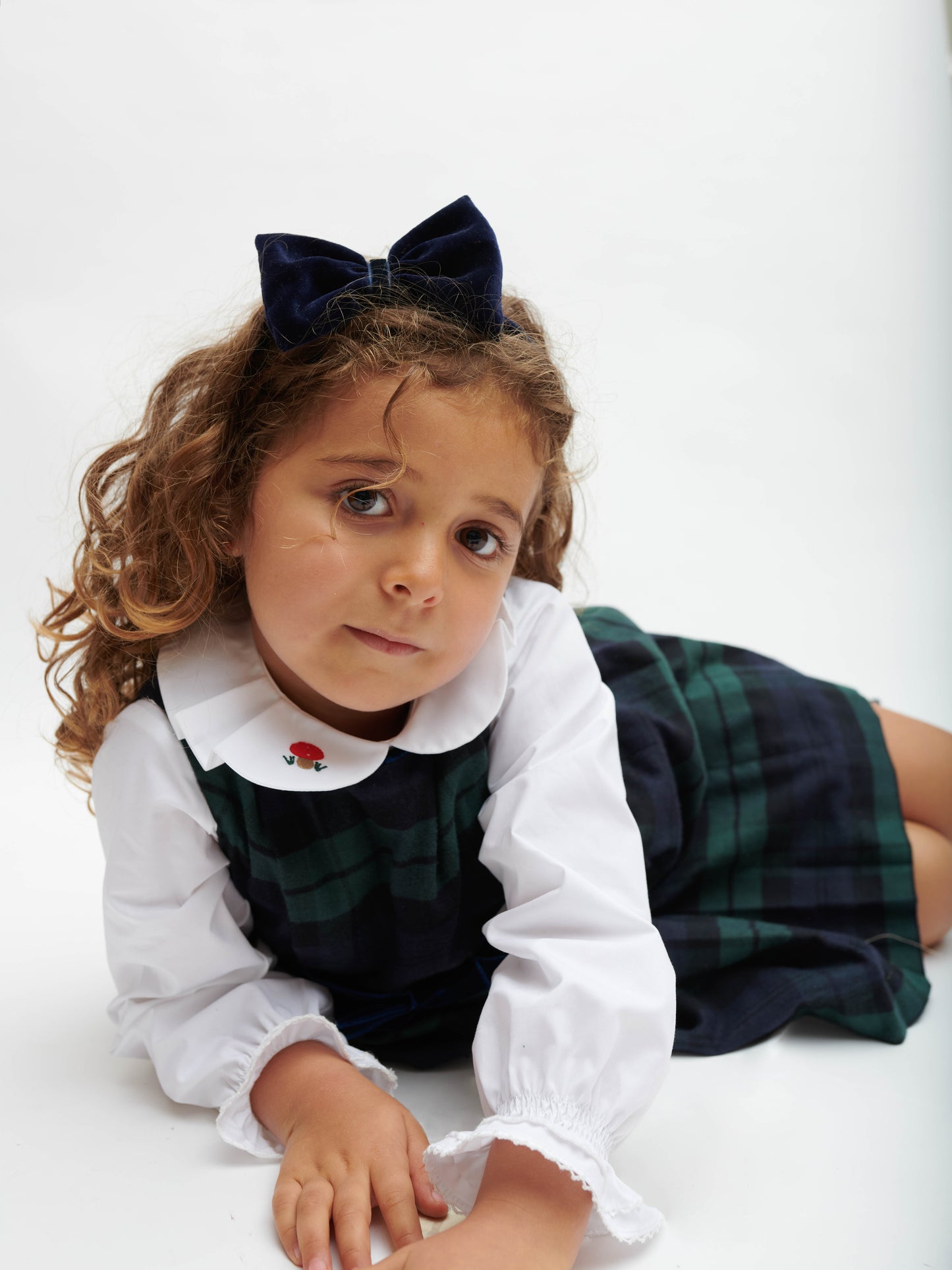 Bandolete veludo azul