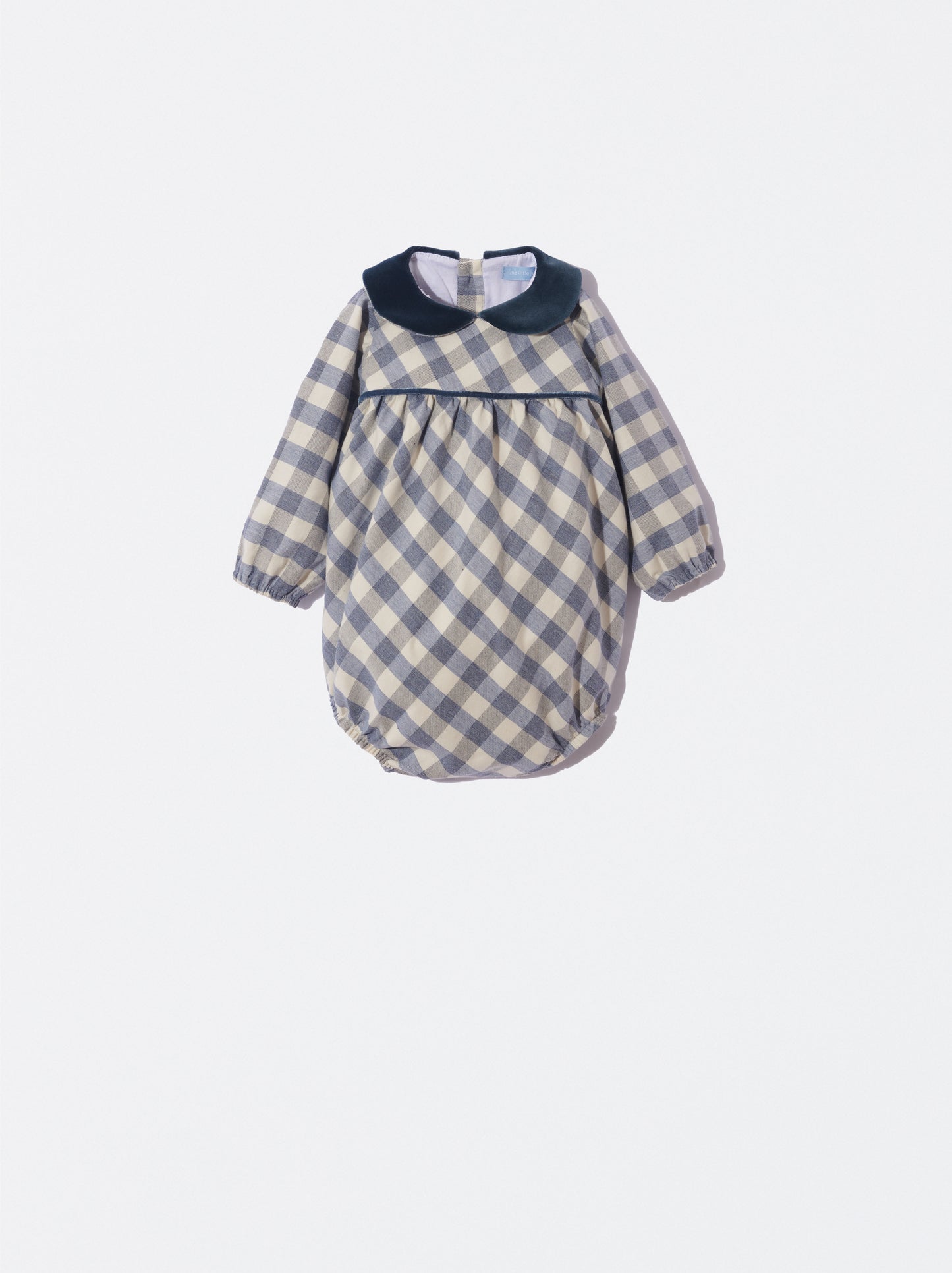 Fofo xadrez com gola de veludo