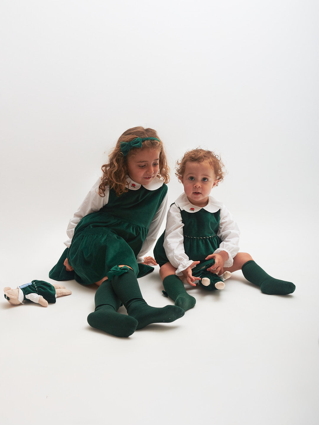 Fofo em veludo verde