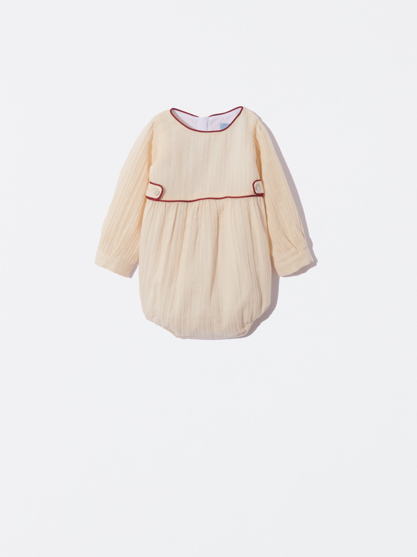 Fofo bege com detalhe bordeaux