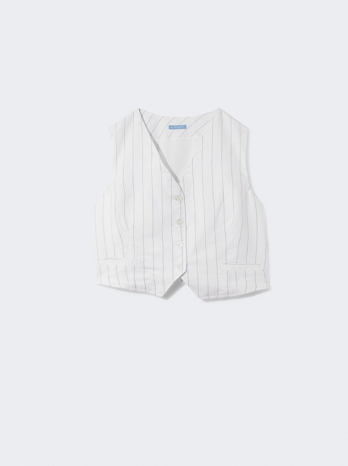 Colete em linho riscador