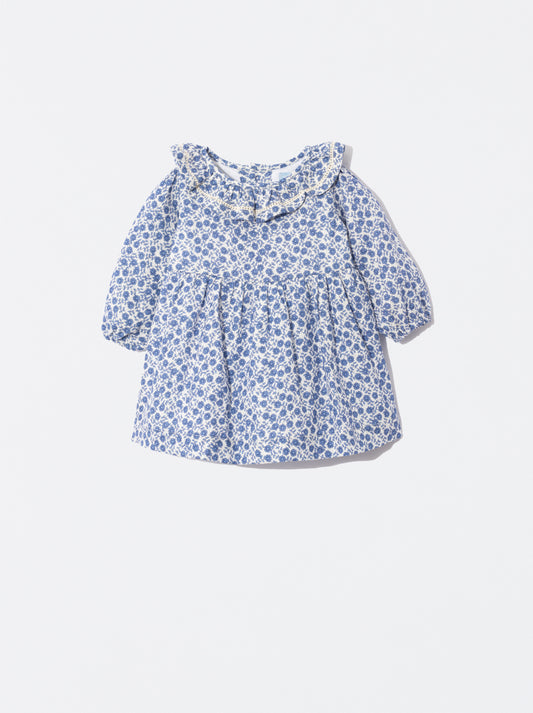 Vestido com padrão de floral