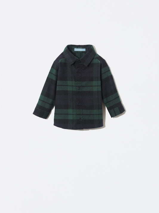 Camisa xadrez verde