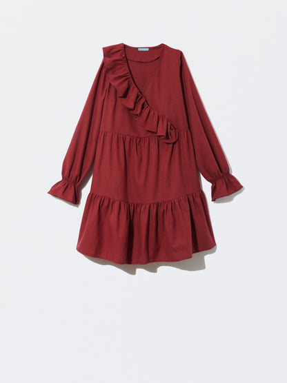 Vestido Mulher bordeaux