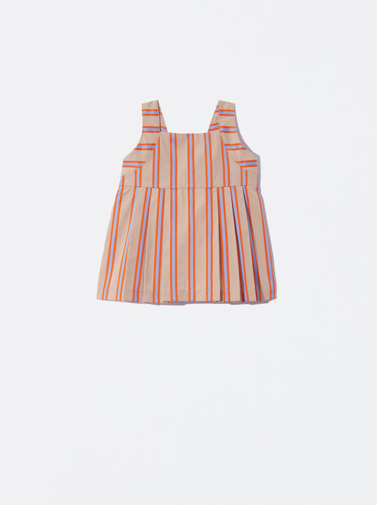 Vestido riscador bege