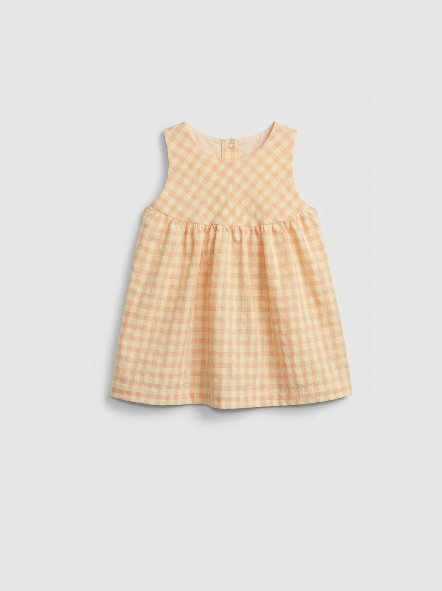 Vestido xadrez laranja