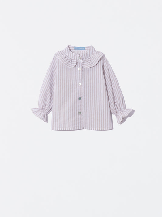 Blusa riscas bege