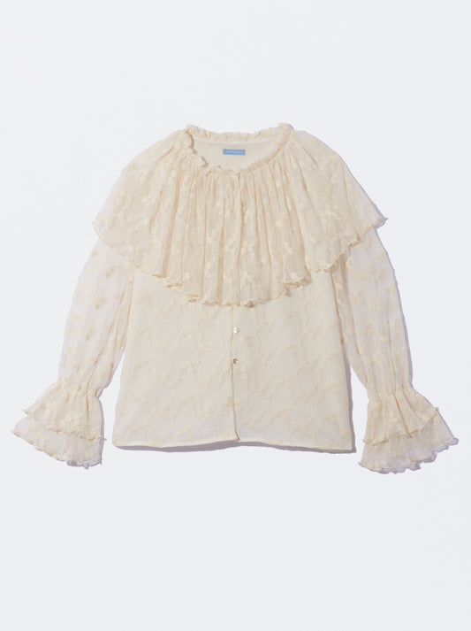 Blusa em tule de adulto