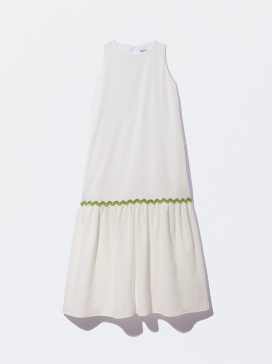 Vestido branco adulto com detalhe