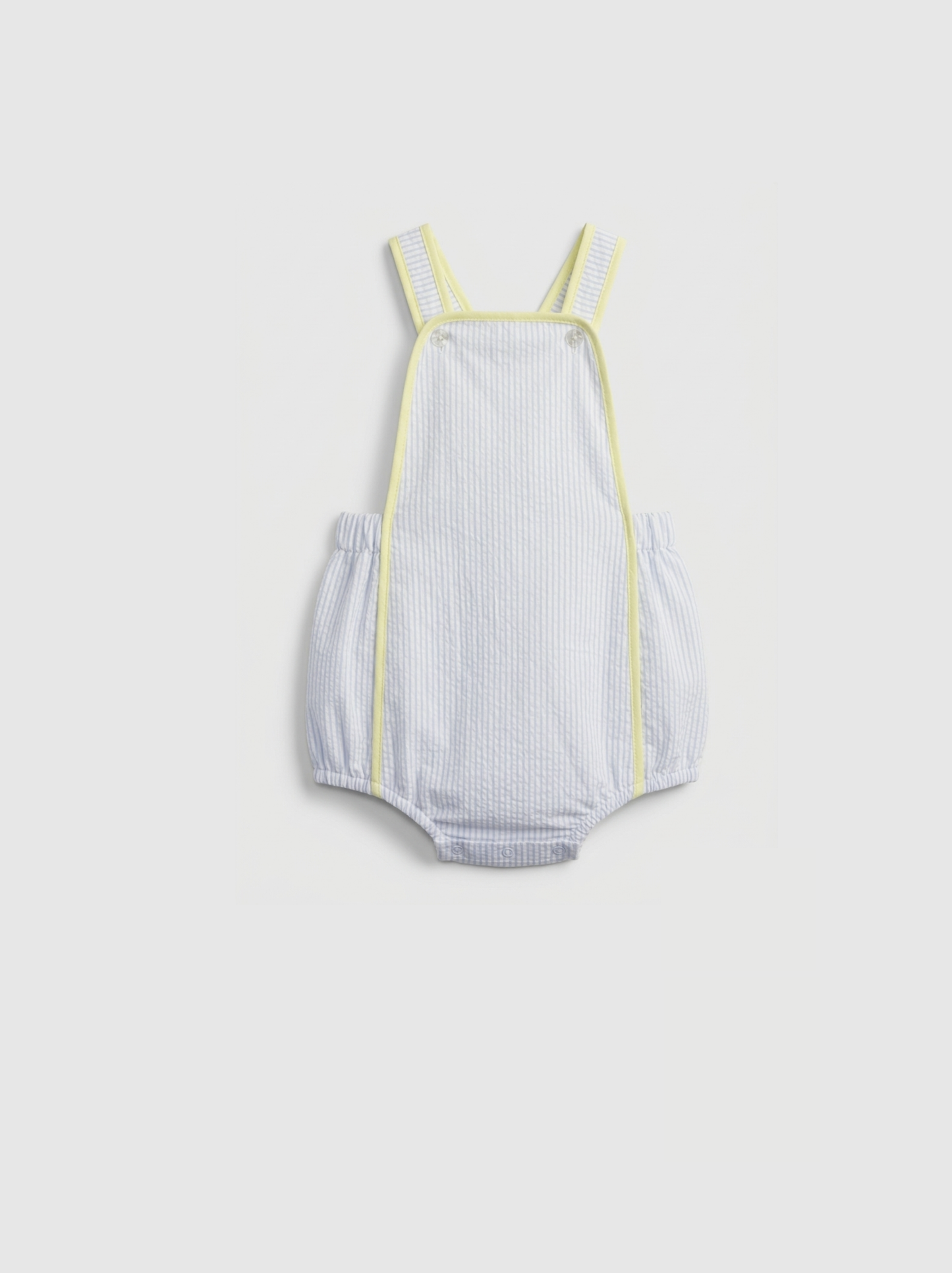 Fofo azul com detalhe em amarelo limão