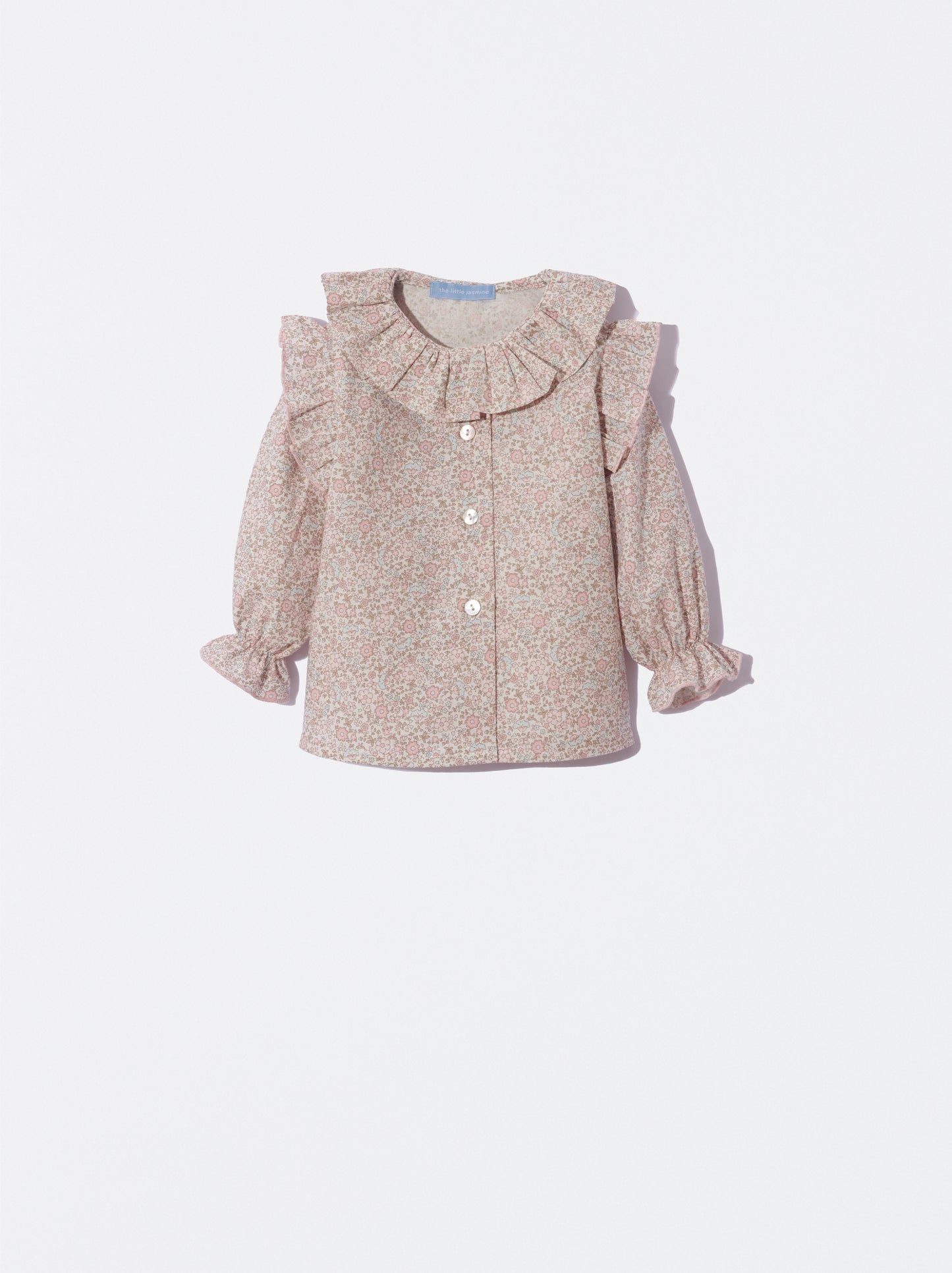 Blusa padrão floral rosa