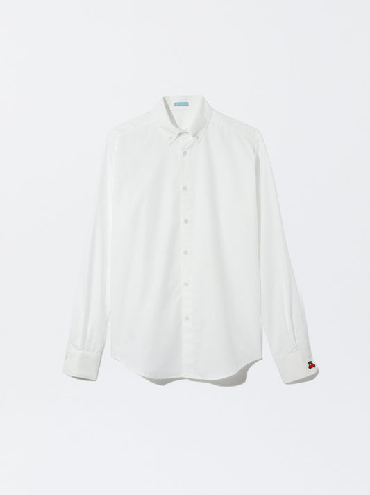 Camisa Homem Slim Fit com bordado