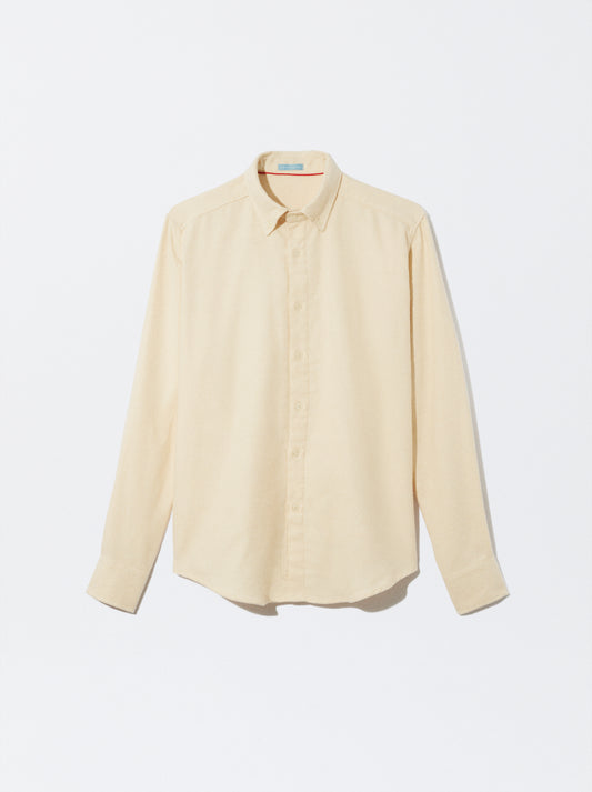 Camisa Bege Slim Fit