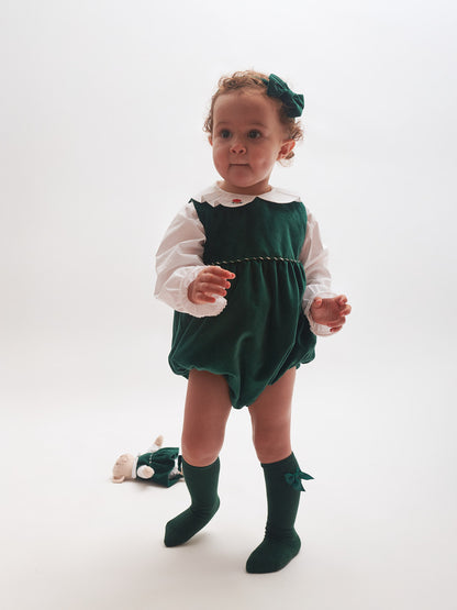 Fofo em veludo verde