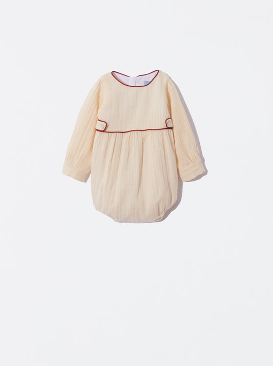 Fofo bege com detalhe bordeaux