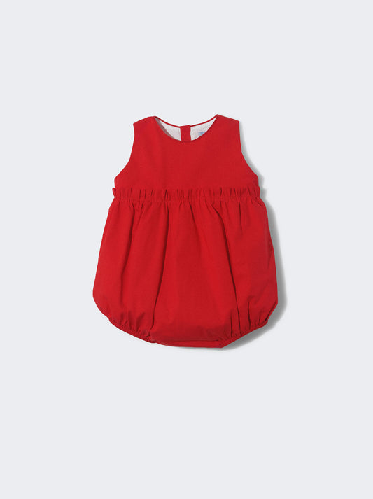 Fofo vermelho com detalhe de folho
