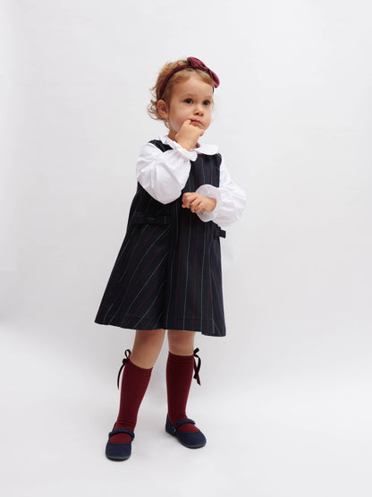 Vestido de riscas
