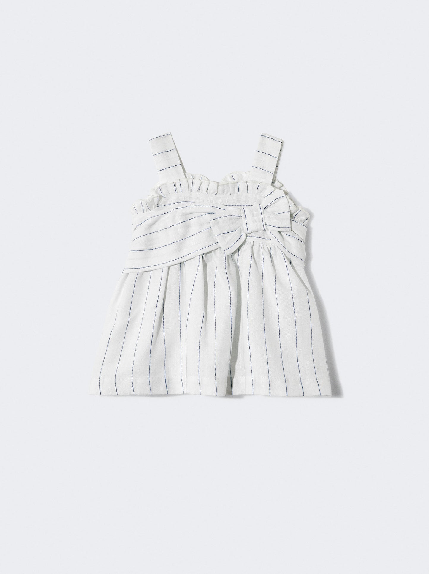 Vestido riscador com laço